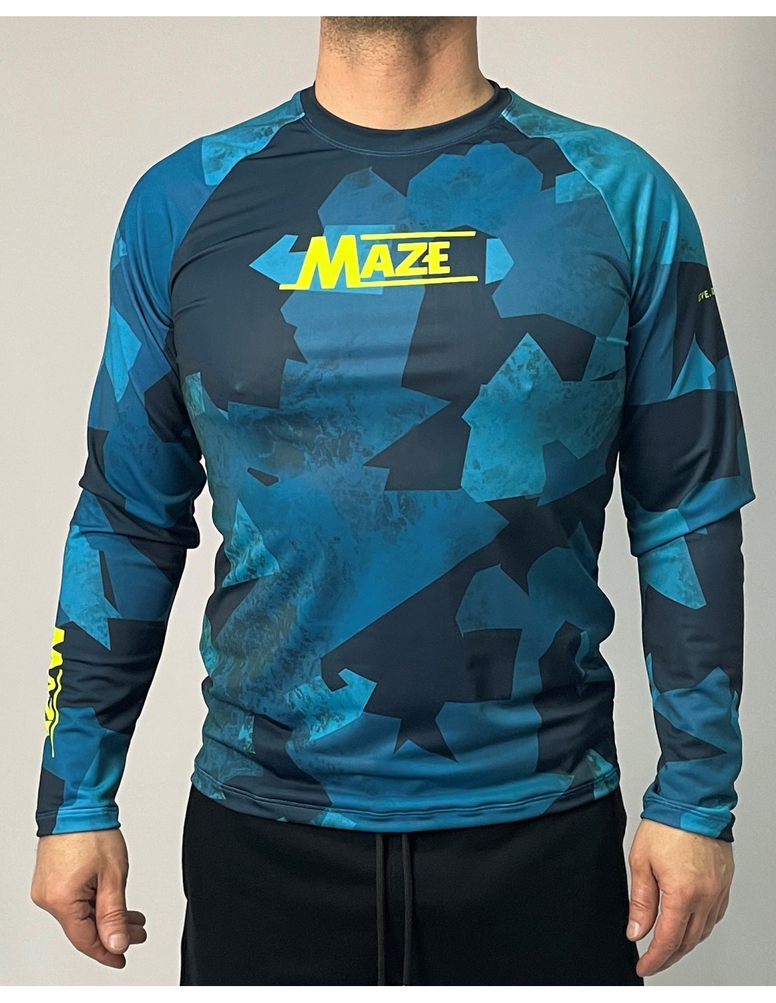 РАШГАРД MAZE CAMO BLUE